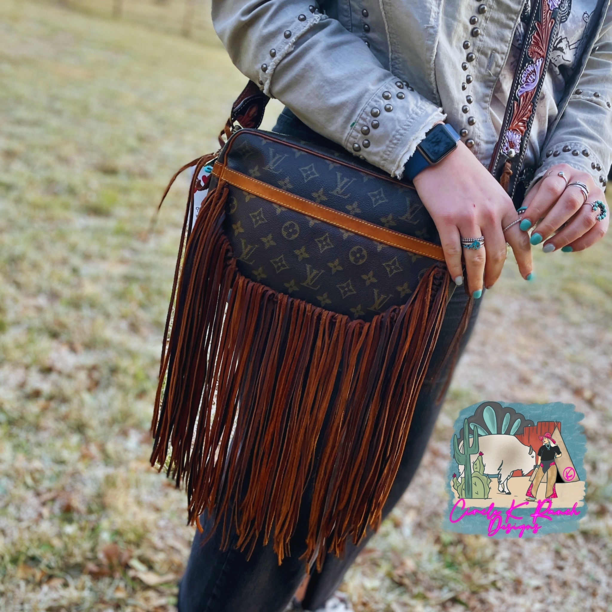 Up-cycled LV  The Spirit of the West mixed with a little Boho Gypsy!