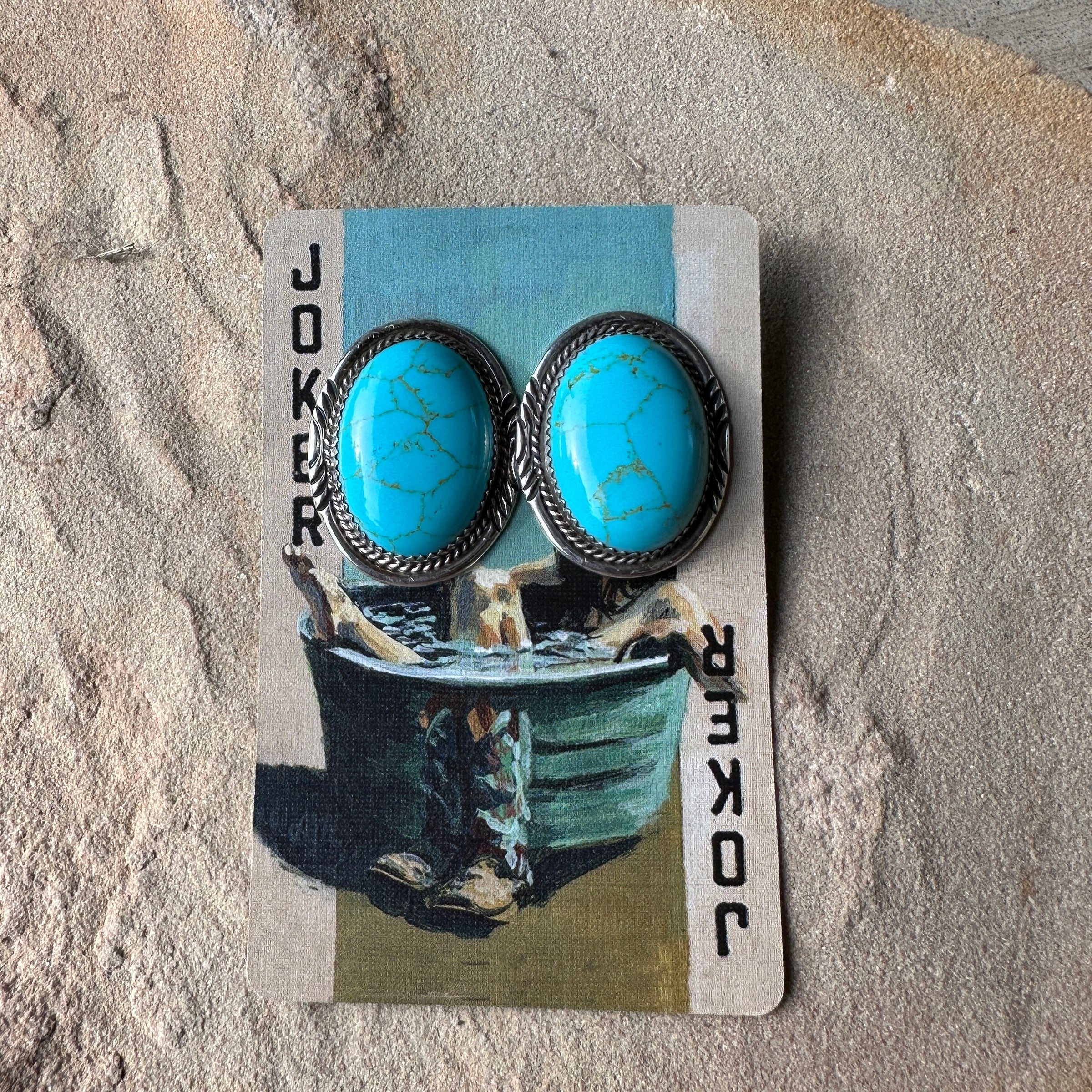 Gypsy LV Buffalo Nickel Teardrop Earrings