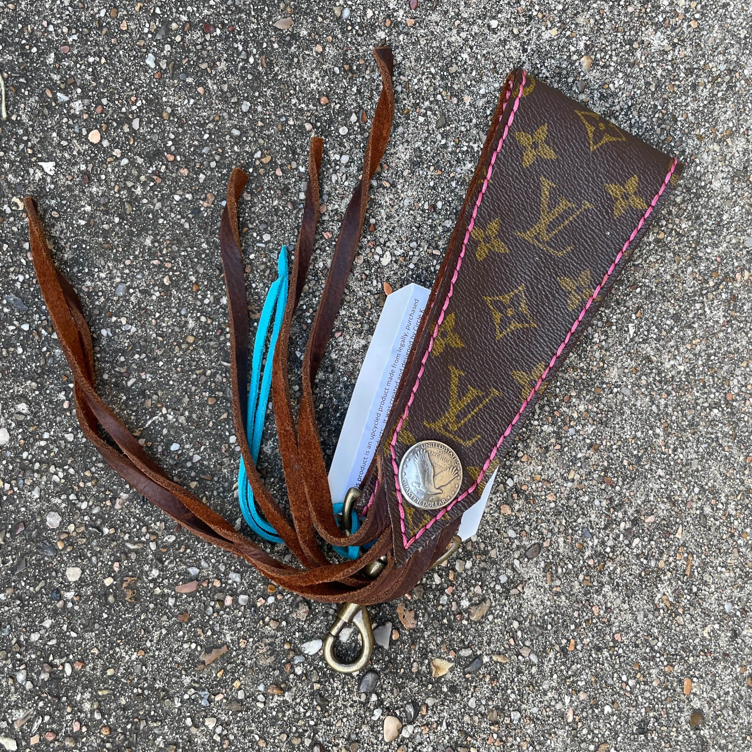 Up-Cycled Louis Vuitton Wristlet strap LVWS102  The Spirit of the West  mixed with a little Boho Gypsy!